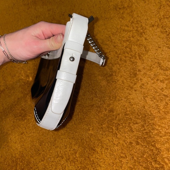 Via Spiga Black & White PVC Shoulder Bag - Picture 9 of 12